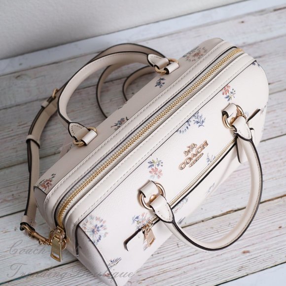 NWT Coach Dandelion Floral Print Rowan Satchel - Picture 11 of 13